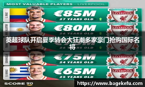英超球队开启夏季转会大狂潮多家豪门抢购国际名将